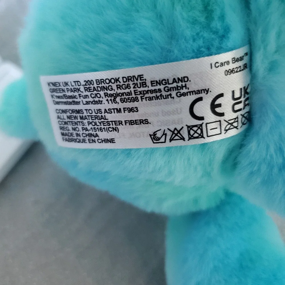 Care Bears Aqua Love‎ the Earth Bear Rainbow Plush Toy 2021